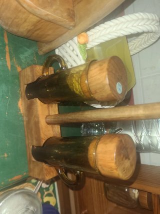 Juego de cocina de madera de olivo