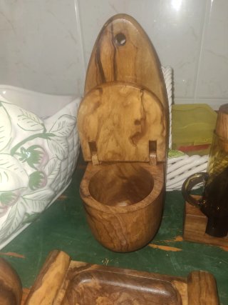 Juego de cocina de madera de olivo