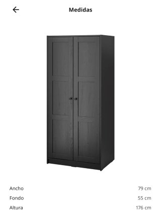 Armario Rakkestad Ikea Negro