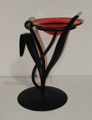 Lotto 5 Candelabri e Portacandele Ferro Battuto