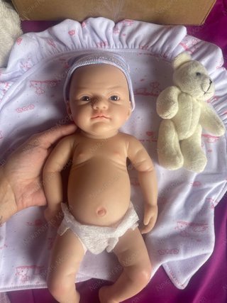 Muñeca reborn bebé silicona flexible