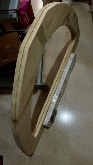 Arco Montessori artesanal de madera 6 barras