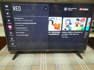 Televisor LG32 smart tv wifi inalambrica con caja