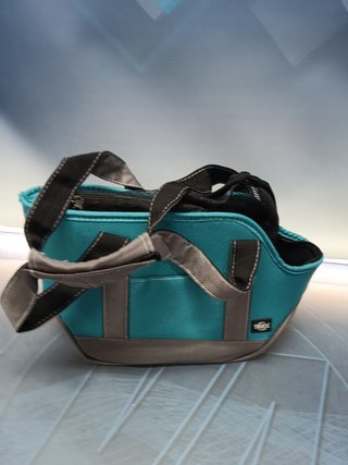bolso transportin para animales TRIXIE, color Azul, 30x20x15 cm.