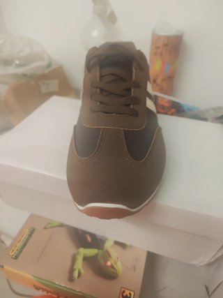 Botines Mujer Marrón y Dorado