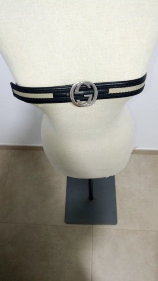 Cintura Gucci Nero e Beige