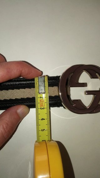 Cintura Gucci Nero e Beige
