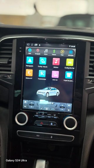Rádio Renault Megane 4 Android 14 + GPS + Carplay.