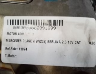 Motor mercedes 91899 111974 clase c (w202) berlina