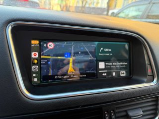 Rádio Audi Q5 Android 14 + GPS + Carplay sem fios.