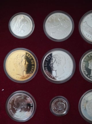 Colección 23 Monedas Oro y Plata historia  peseta
