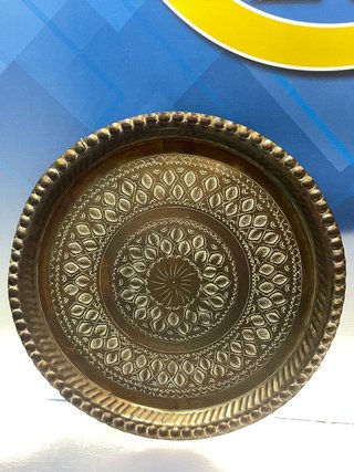 2 platos Decorativo para colgar en Pared Cobre con relieve 41 cm diametro