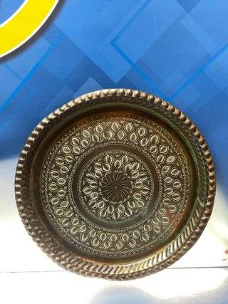 2 platos Decorativo para colgar en Pared Cobre con relieve 41 cm diametro