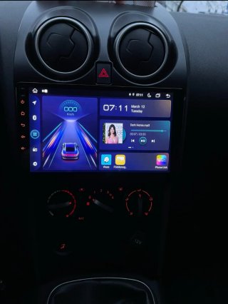 Rádio Nissan Qashqai J10 Android 14 + GPS+Carplay.