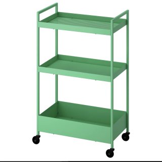 Carro multiusos verde metálico Ikea 2 unidades