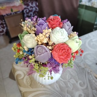 Bouquet fiori in cera