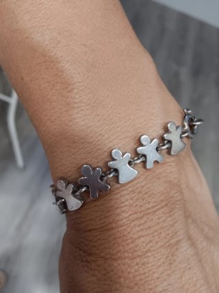 Conjunto Pulsera y Pendientes Plata