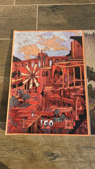 Trittico Poster Fumito Ueda PVC 105x50cm