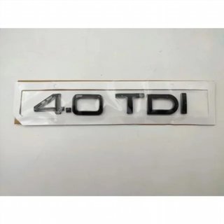 Emblema Logo AUDI4.0 TDI negro