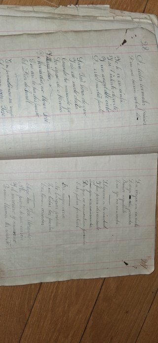 Libro manuscrito religioso JOSEFA SERNA TOMELLOSO