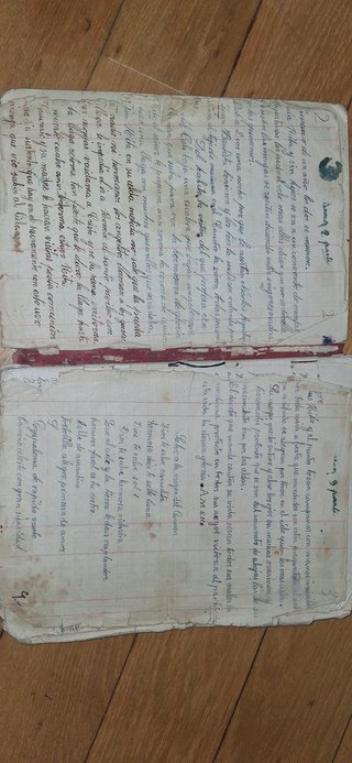 Libro manuscrito religioso JOSEFA SERNA TOMELLOSO