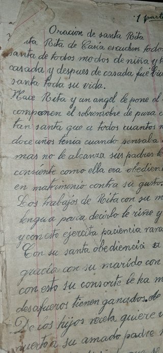 Libro manuscrito religioso JOSEFA SERNA TOMELLOSO