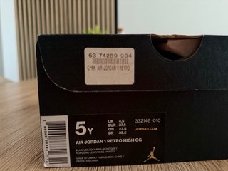 Nike Jordan Retro 1 Mujer T37.5