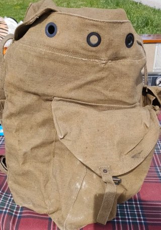 Zaino militare vintage tela