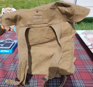 Zaino militare vintage tela