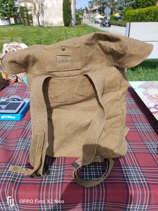 Zaino militare vintage tela