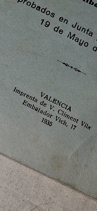 Libro Estatutos Sindicato Agrícola Valdeganga 1935