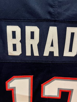 Camiseta NFL Brady Patriots Nueva Bordada L Azul