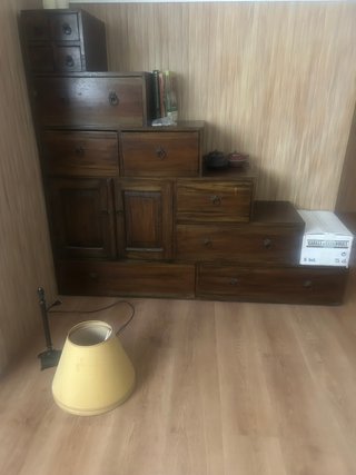 Mueble Escalera Teca