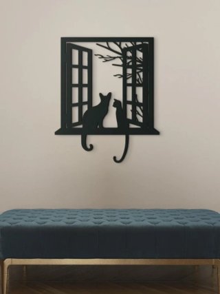 Decorazione da parete Gatti Neri