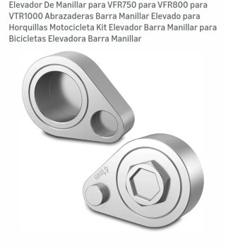 Elevador Manillar Moto VFR VTR Plata