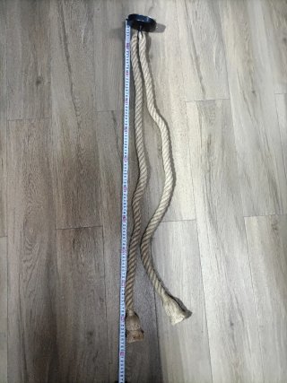 Lámpara Cuerda Beige y Negra