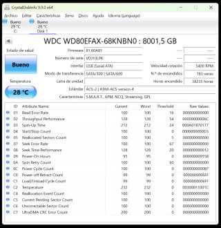 2x Western Digital 8TB WD80EFAX NAS