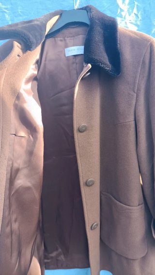 Abrigo vintage lana angora y cachemira GRICH FEN