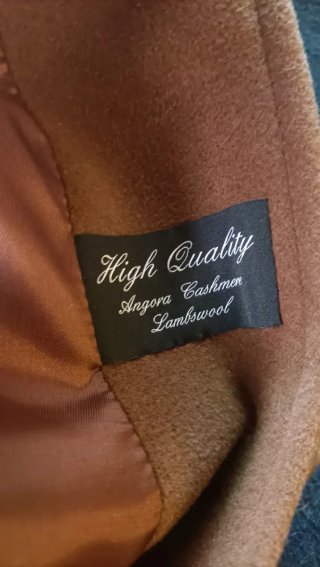 Abrigo vintage lana angora y cachemira GRICH FEN