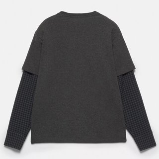 Camiseta Pull&Bear oversize en gris oscuro, nueva