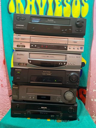 Lote 6 Reproductores VHS: Samsung, LG, Orion, Sony