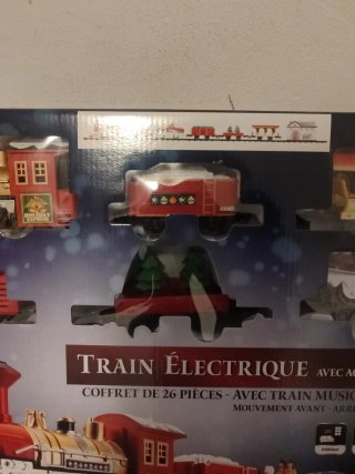 Tren Eléctrico Navideño con Accesorios