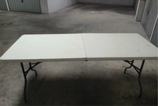 Mesa plegable blanca