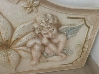 Bassorilievo coppia angeli vintage