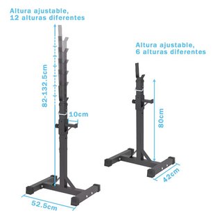 ★PRECINTADO★  Soporte para barra de pesas