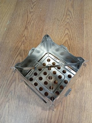 Cocina de camping plegable de metal