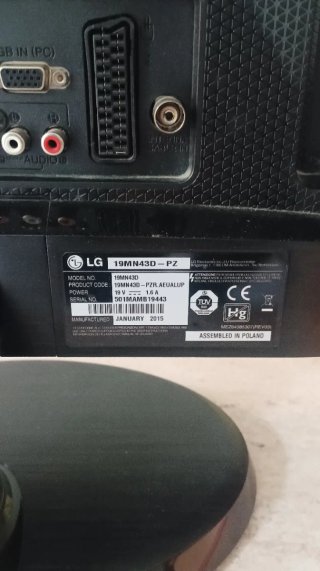 Televisor monitor de LG de 18,5 pulgadas