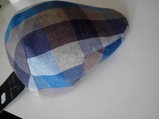 Gorra visera cuadros verano forrada nueva