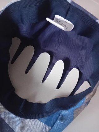 Gorra visera cuadros verano forrada nueva