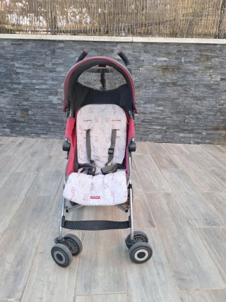 Carrito Maclaren Quest gris y rosa